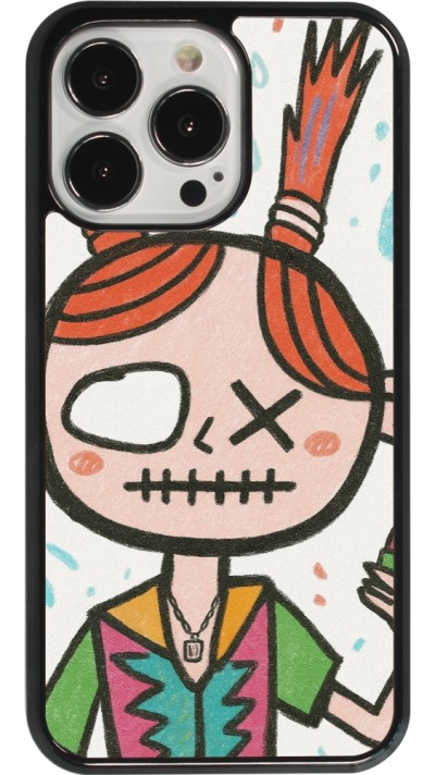 iPhone 13 Pro Case Hülle - Little Girl Sketch