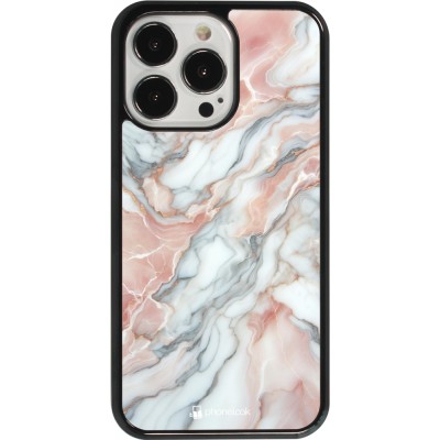 iPhone 13 Pro Case Hülle - Rosa Leuchtender Marmor