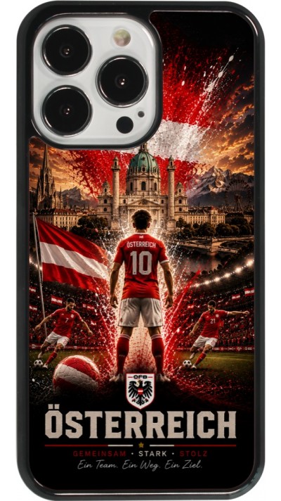 iPhone 13 Pro Case Hülle - Fussball Österreich splash 2026
