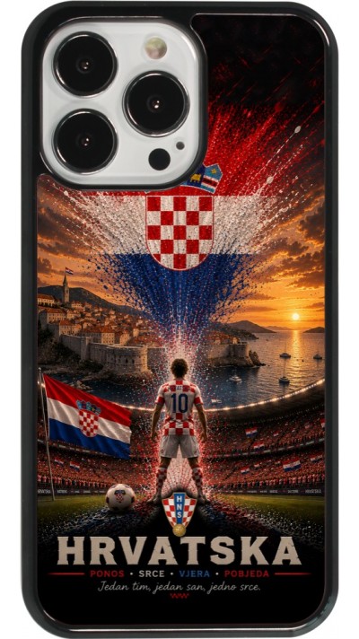 iPhone 13 Pro Case Hülle - Fussball Kroatien splash 2026