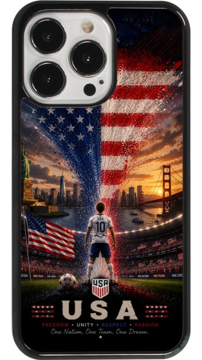 iPhone 13 Pro Case Hülle - Fussball Vereinigten Staaten splash 2026