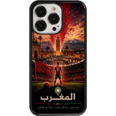 iPhone 13 Pro Case Hülle - Fussball Marokko splash 2026