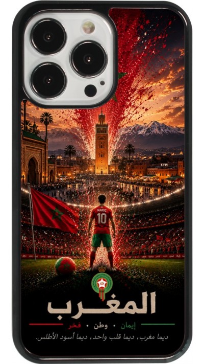iPhone 13 Pro Case Hülle - Fussball Marokko splash 2026