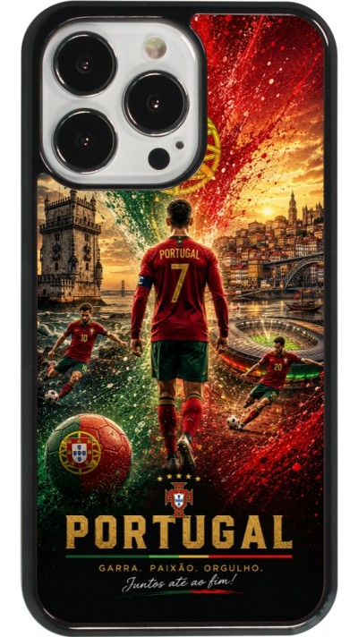 iPhone 13 Pro Case Hülle - Fussball Portugal splash 2026