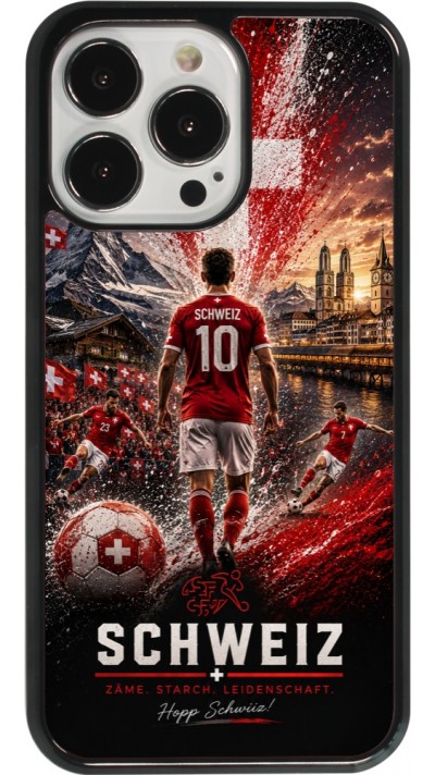 iPhone 13 Pro Case Hülle - Fussball Schweiz splash 2026