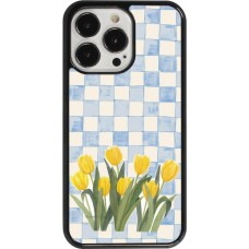 Coque iPhone 13 Pro - Blue vichy tulips Spring 2026