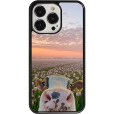 Coque iPhone 13 Pro - Cow with tulips Spring 2026