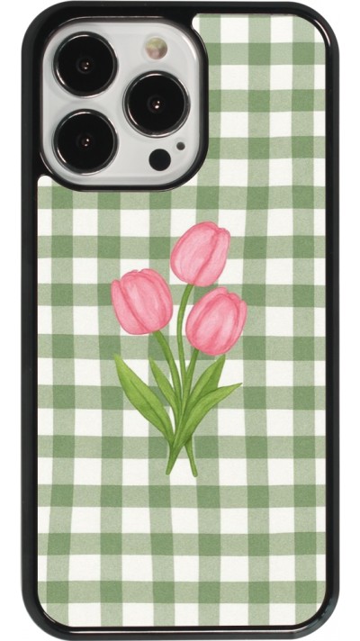 iPhone 13 Pro Case Hülle - Green vichy tulips 2026