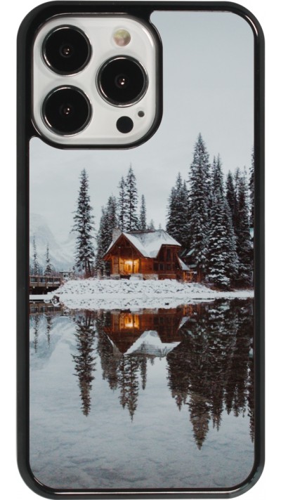 iPhone 13 Pro Case Hülle - Winter 25 Winter house forest afternoon