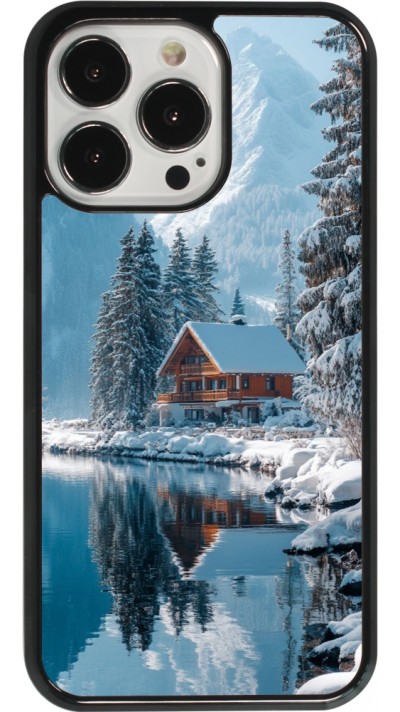 iPhone 13 Pro Case Hülle - Winter 25 Winter house forest day