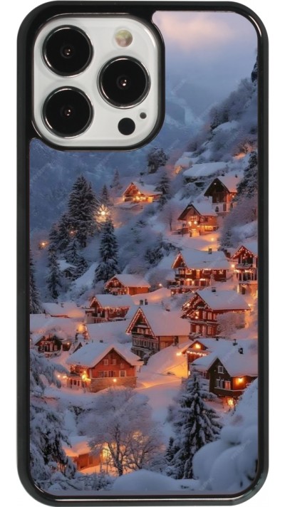 iPhone 13 Pro Case Hülle - Winter 25 Winter snowy village