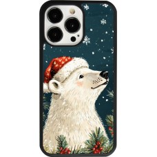 iPhone 13 Pro Case Hülle - Silikon schwarz Christmas 25 Bear