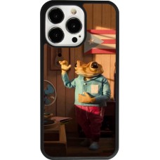 iPhone 13 Pro Case Hülle - Silikon schwarz Dancing frog DTMF