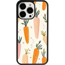 iPhone 13 Pro Case Hülle - Silikon schwarz Easter 2026 Illustration carrots