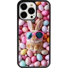 iPhone 13 Pro Case Hülle - Silikon schwarz Easter 2026 Rabbit fun