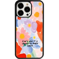 Coque iPhone 13 Pro - Silicone rigide noir Every day is a chance Spring 2026