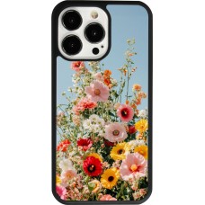 iPhone 13 Pro Case Hülle - Silikon schwarz Spring flowers 2026