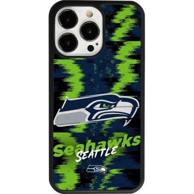 iPhone 13 Pro Case Hülle - Silikon schwarz Super Bowl 26 Seattle 2