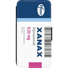 iPhone 13 Pro Case Hülle - Wallet schwarz Xanax Alprazolam 2025