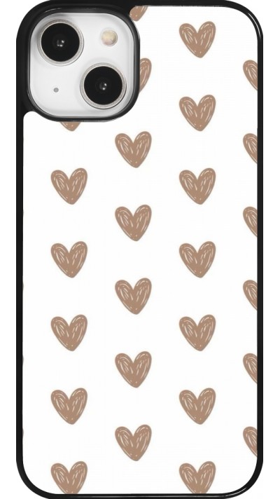 iPhone 14 Case Hülle - Autumn 2024 brown hearts