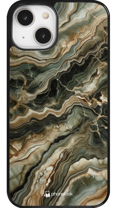 iPhone 14 Case Hülle - Oliv Marmor