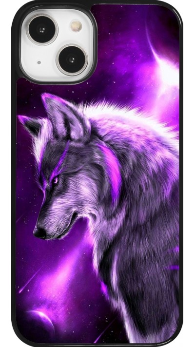 iPhone 14 Case Hülle - Purple Sky Wolf