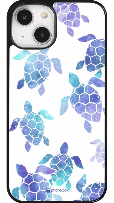 iPhone 14 Case Hülle - Turtles pattern watercolor