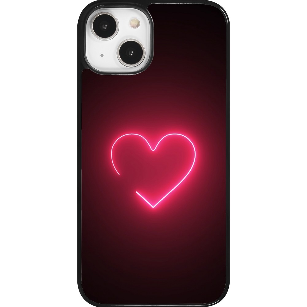 iPhone 14 Case Hülle - Valentine 2023 single neon heart