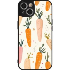 iPhone 14 Case Hülle - Silikon schwarz Easter 2026 Illustration carrots