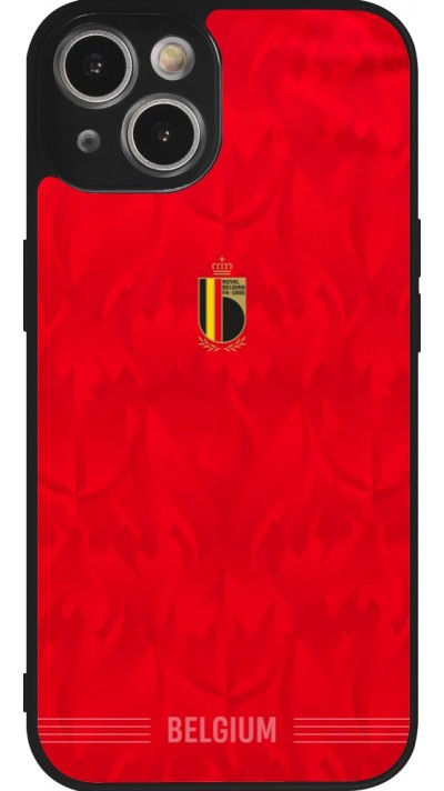 iPhone 14 Case Hülle - Silikon schwarz Belgien 2026 personalisierbares Fussballtrikot