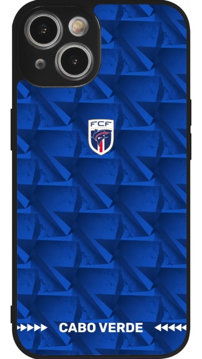 iPhone 14 Case Hülle - Silikon schwarz Kap Verde 2026 personalisierbares Fussballtrikot