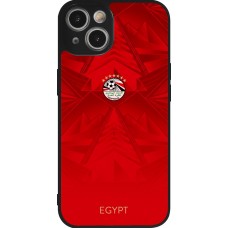 iPhone 14 Case Hülle - Silikon schwarz Ägypten 2026 personalisierbares Fussballtrikot