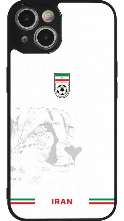 iPhone 14 Case Hülle - Silikon schwarz Iran 2026 personalisierbares Fussballtrikot