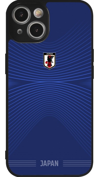 iPhone 14 Case Hülle - Silikon schwarz Japan 2022 personalisierbares Fussballtrikot