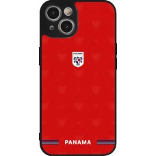 iPhone 14 Case Hülle - Silikon schwarz Panama 2026 personalisierbares Fussballtrikot