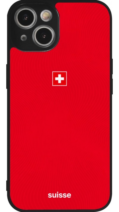 iPhone 14 Case Hülle - Silikon schwarz Schweiz 2026 personalisierbares Fussballtrikot