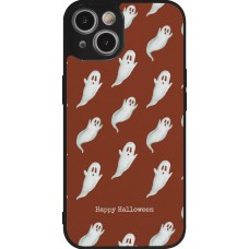 iPhone 14 Case Hülle - Silikon schwarz Halloween 2025 Pattern of ghosts