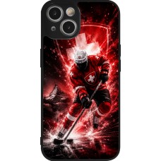 iPhone 14 Case Hülle - Silikon schwarz Hockey World Championship Player