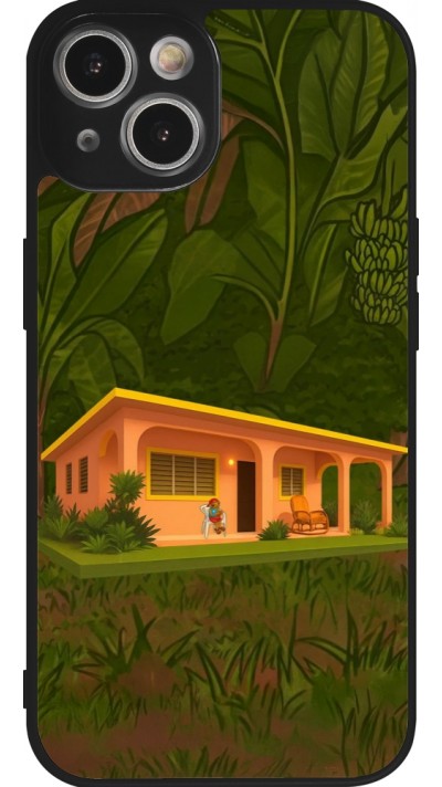 iPhone 14 Case Hülle - Silikon schwarz Benitos house DTMF