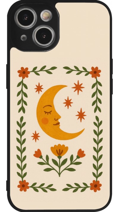 iPhone 14 Case Hülle - Silikon schwarz Half moon stamp 2026