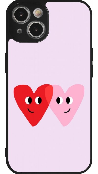iPhone 14 Case Hülle - Silikon schwarz Saint Valentines Day 26 Heart