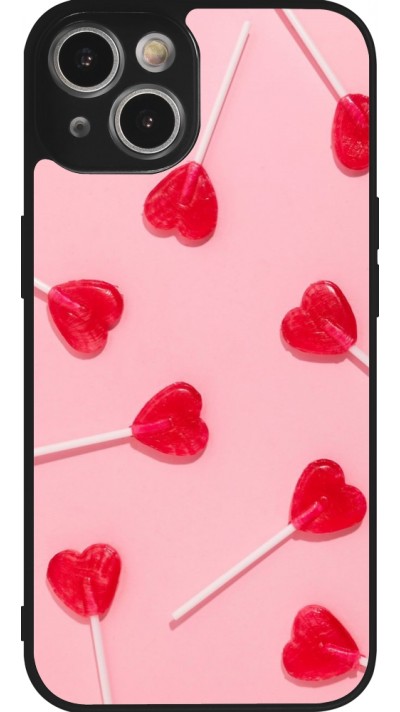 iPhone 14 Case Hülle - Silikon schwarz Saint Valentines Day 26 Lollipop