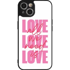 iPhone 14 Case Hülle - Silikon schwarz Saint Valentines Day 26 Love all we need is