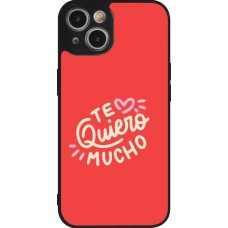 iPhone 14 Case Hülle - Silikon schwarz Saint Valentines Day 26 Te quiero mucho