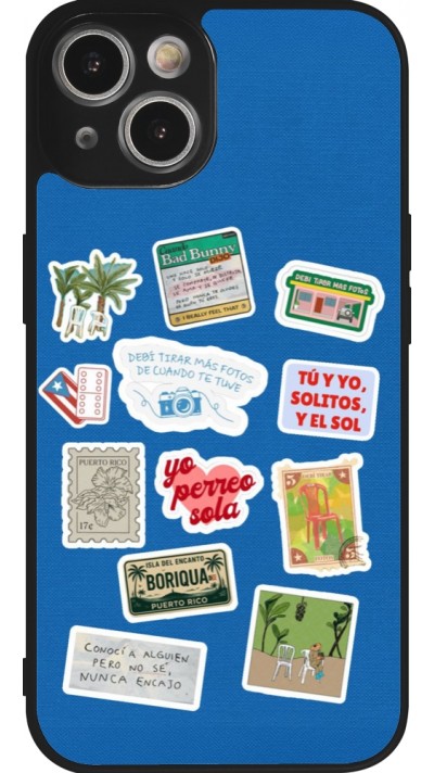 iPhone 14 Case Hülle - Silikon schwarz Seals of the Dominican Republic DTMF