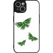 iPhone 14 Case Hülle - Silikon schwarz Butterflies Spring 2026