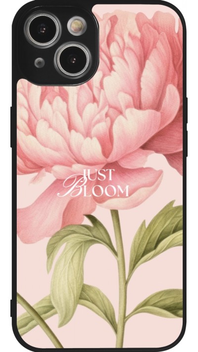 iPhone 14 Case Hülle - Silikon schwarz Just Bloom Spring 2026
