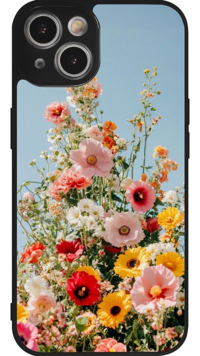 iPhone 14 Case Hülle - Silikon schwarz Spring flowers Spring 2026