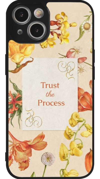 iPhone 14 Case Hülle - Silikon schwarz Trust the process Spring 2026