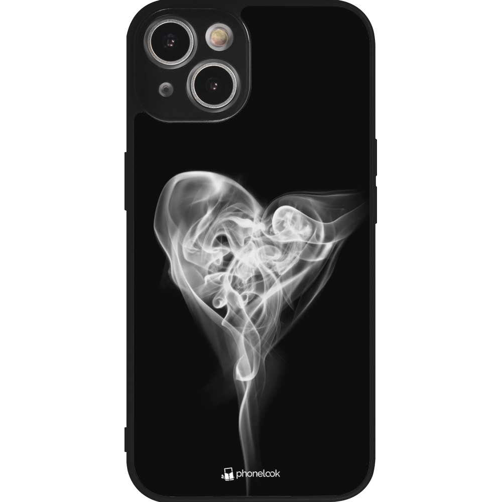 iPhone 14 Case Hülle - Silikon schwarz Valentine 2022 Black Smoke